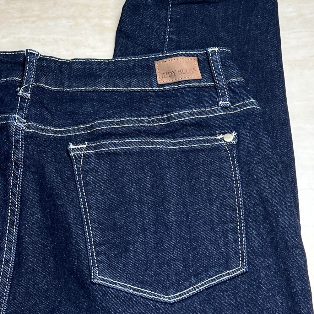 Judy Blue Mom Jeans Dark Wash High Rise Tapered Leg JB88273 DK Womens 15/32 - Picture 12 of 16